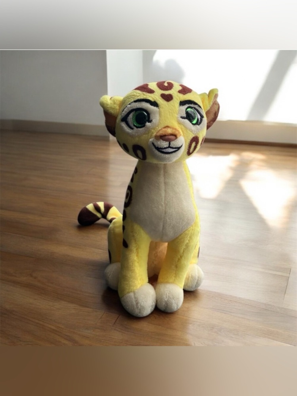 Disney Ty FULI The Lion Guard Plush Toy Cheetah Stuffy Disney Kids Yellow Brown